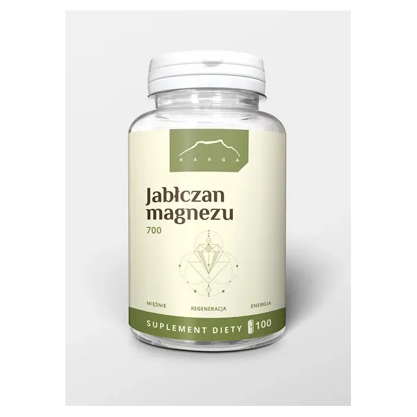 Jabłczan magnezu 100 kapsułek x 700mg  Nanga