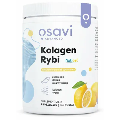 Kolagen Rybi z Dzikiego Dorsza, Cytryna  360 g Osavi