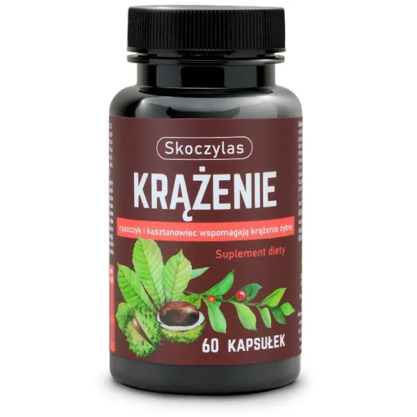 Krążenie ruszczyk, diosmina,  kasztanowiec 60kaps Skoczylas