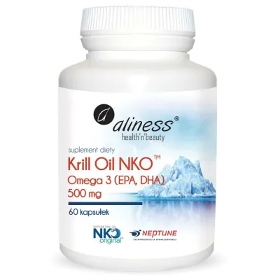 Krill Oil NKO Omega 3 (EPA, DHA) 500mg  60kaps Aliness