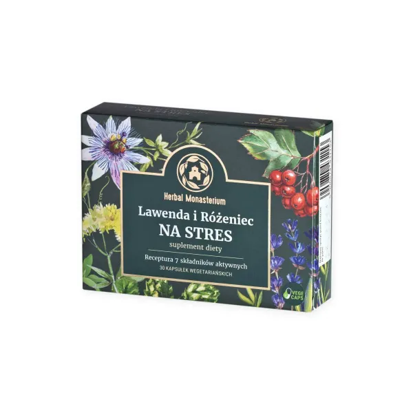 Lawenda i Różeniec na Stres 30 kapsułek  Herbal Monasterium