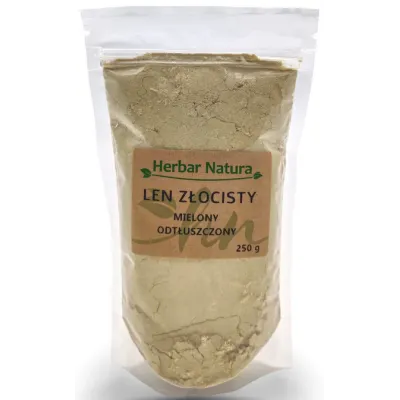 Len złocisty mielony odtłuszczony 250  g Herbar