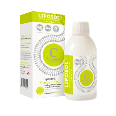 Liposol C 1000 Liposomalna Witamina C  1000 (Buforowana) 250 ml Smak Cytrynowy Aliness