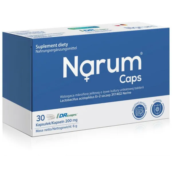 NARUM CAPS 200mg 30szt niebieskie
