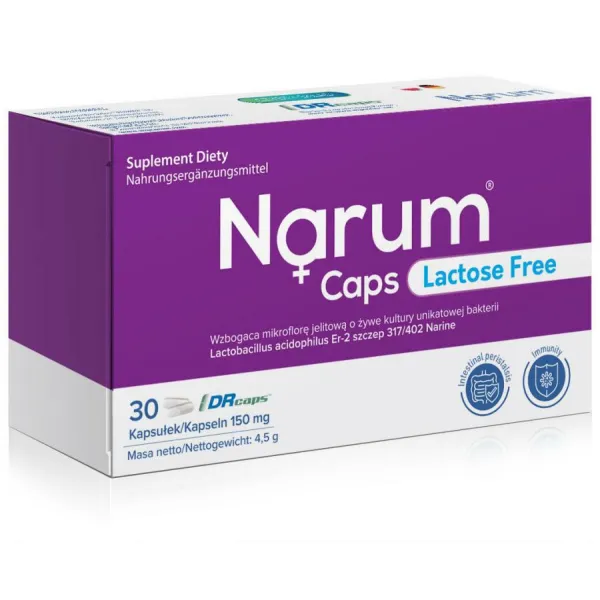 Narum Caps Lactosse Free 150 mg 30 szt