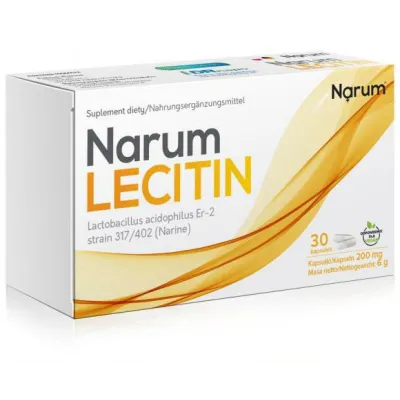 Narum Lecitin 200 mg, 30 Kapsułek Narum