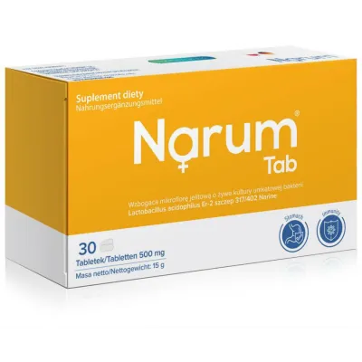 NARUM TABS 500mg 30szt żółte