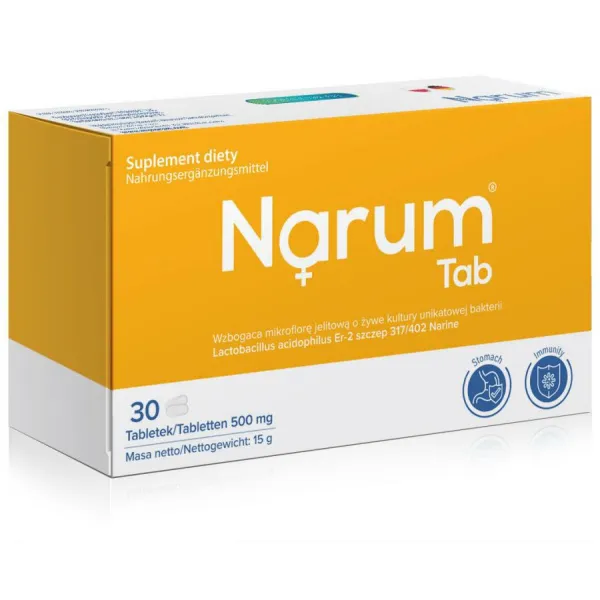NARUM TABS 500mg 30szt żółte