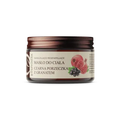 Nawilżająco-regenerujące masło do ciała  czarna porzeczka z granatem 200g Bosphaera