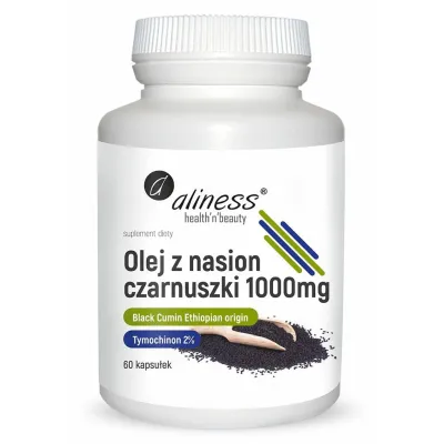 Olej z nasion czarnuszki 2% 1000 mg x 60  kaps Aliness