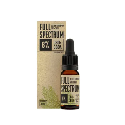 Olejek konopny Full Spectrum CBD+CBDa 6%  10ml Cosma Canabis