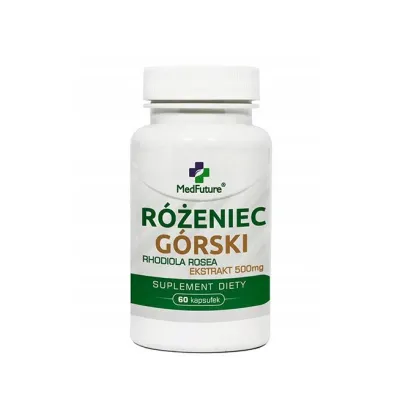 Różeniec Górski ekstrakt 500mg 60 kaps.  MedFuture