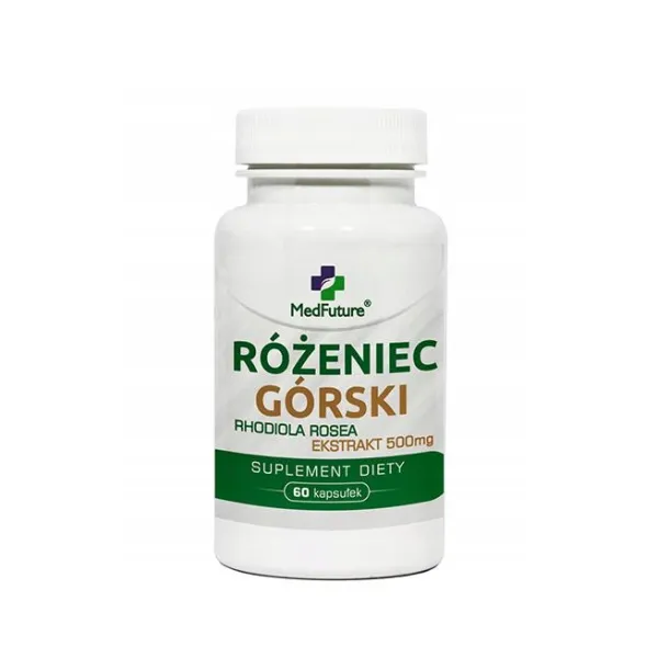 Różeniec Górski ekstrakt 500mg 60 kaps.  MedFuture