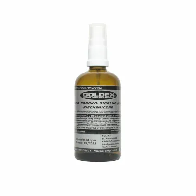 Srebro Nanokoloidalne 100ml atomizer  (szkło) Goldex