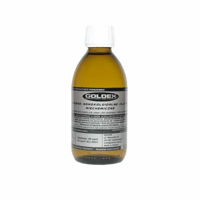 Srebro Nanokoloidalne 250ml szkło Goldex