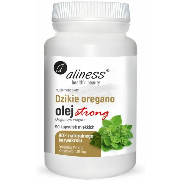 Strong Dzikie Oregano Olej 100% 90 kaps  Aliness