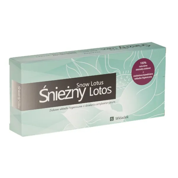 Śieżny Lotos-ziołowe wkładki higiniczke  o działaniu antybakteryjnym 6 wkładek