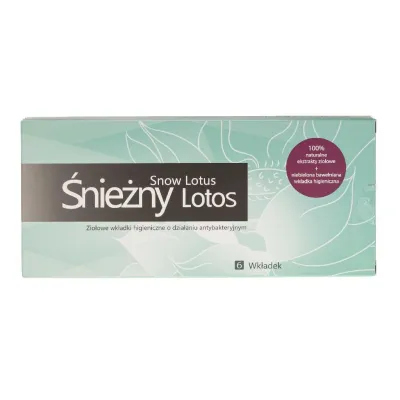 Śieżny Lotos-ziołowe wkładki higiniczke  o działaniu antybakteryjnym 6 wkładek