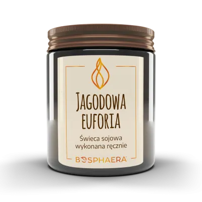 Świeca sojowa jagodowa euforia 190g  Bosphaera