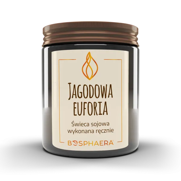 Świeca sojowa jagodowa euforia 190g  Bosphaera