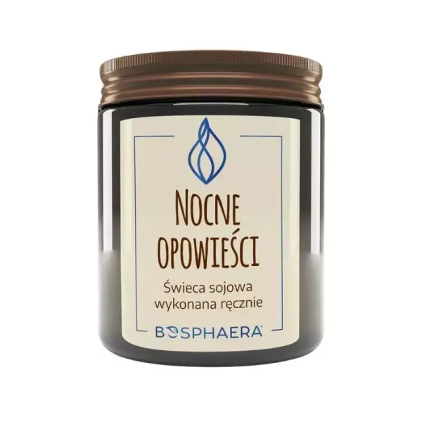 świeca sojowa Nocne opowieści 190g  Bosphaera