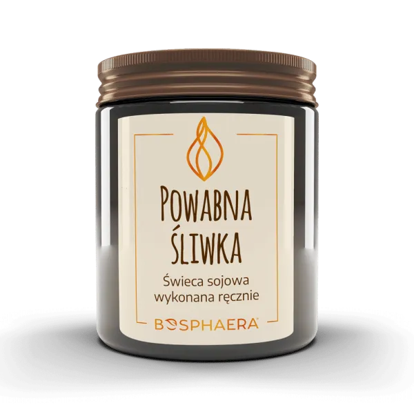 Świeca sojowa Powabna Śliwka 190g  Bosphaera