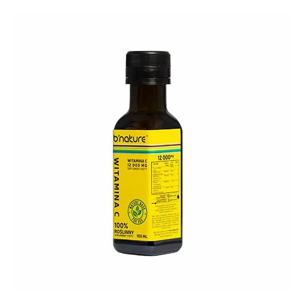 Witamina C 12 000 mg krople ( 100 ml ) B`NATURE
