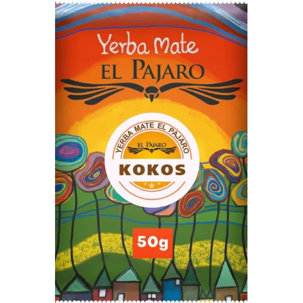 Yerba Mate El Pajaro Kokos 50g