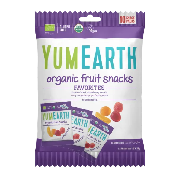 Żelki bez żelatyny EKO 10x19,8g YumEarth  Fruit Snacks