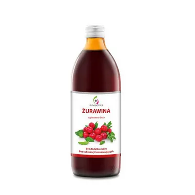 Żurawina 500ml Sok, suplement diety  Symbiotics