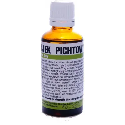Olejek Pichtowy Syberyjski 50ml Altai – naturalny olejek eteryczny z drzew iglastych, wspierający zdrowie i samopoczucie. Olejek Pichtowy Syberyjski 50ml Altai – naturalny olejek eteryczny z drzew iglastych, wspierający zdrowie i samopoczucie.
