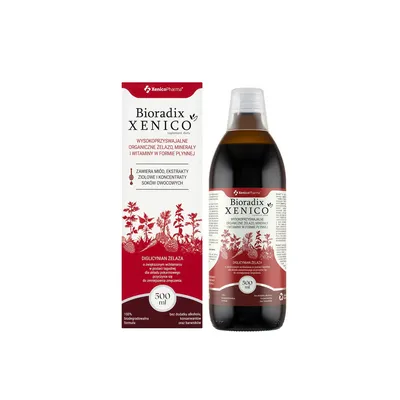 Bioradix żelazo w płynie 500ml Xenico