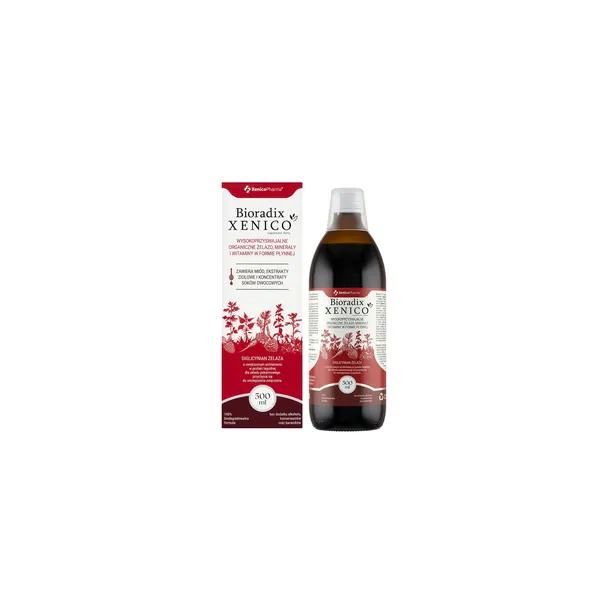 Bioradix żelazo w płynie 500ml Xenico