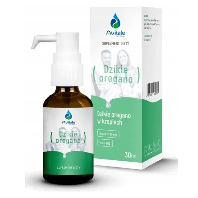 Krople Avitale, Dzikie Oregano, 90 % Karwakrolu, 30ml