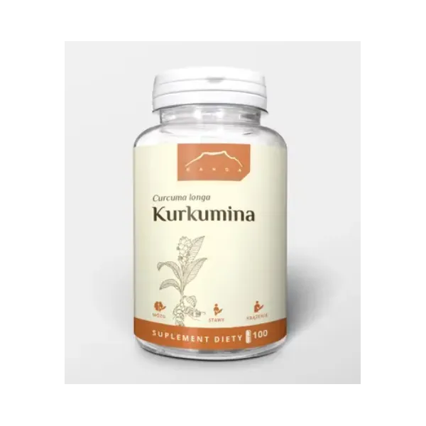 Kurkumina 100 kapsułek 500 mg Nanga