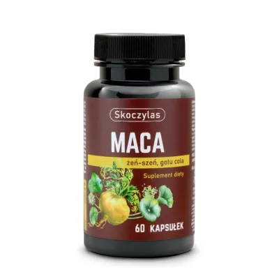 Maca + żeń-szeń + Gotu Kola 60 kapsułek Skoczylas