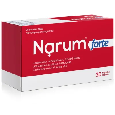 Narum Forte 100mg 30 kaps. probiotyk czerwone Narine