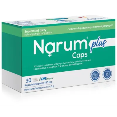 Narum Plus  probiotyk 30 Caps zielone Narine