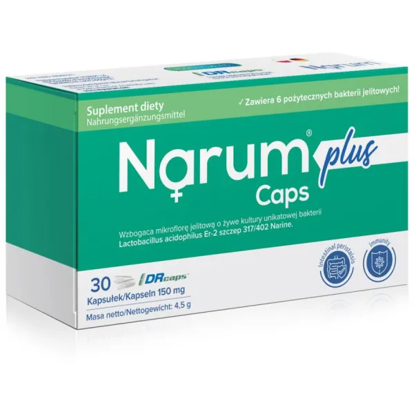 Narum Plus  probiotyk 30 Caps zielone Narine