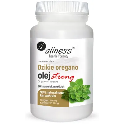 Strong Dzikie Oregano Olej 100% 90 kaps Aliness