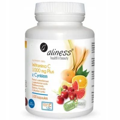 Witamina c 100g plus z cynkiem Aliness Witamina c 100g plus z cynkiem Aliness