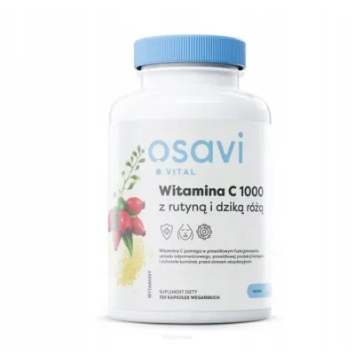 Witamina c z turyną i dziką różą 120 kaps Osavi