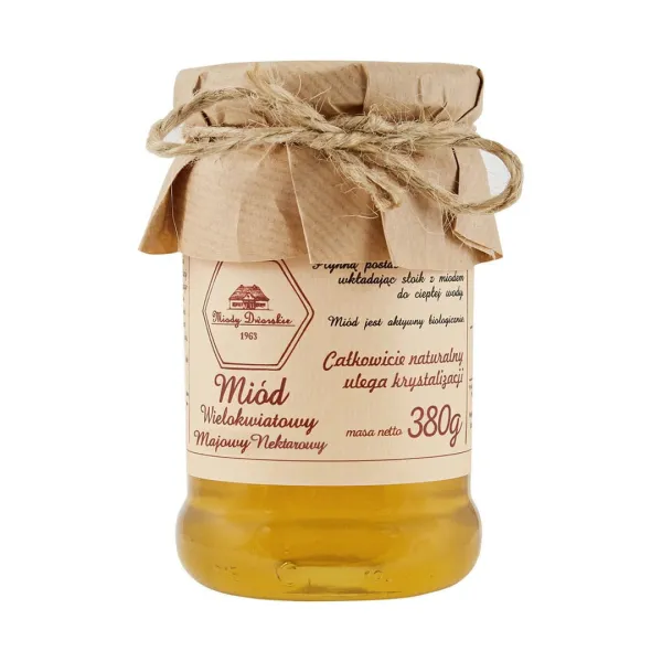 Miód wielokwiatowy 380g Miody Dworskie