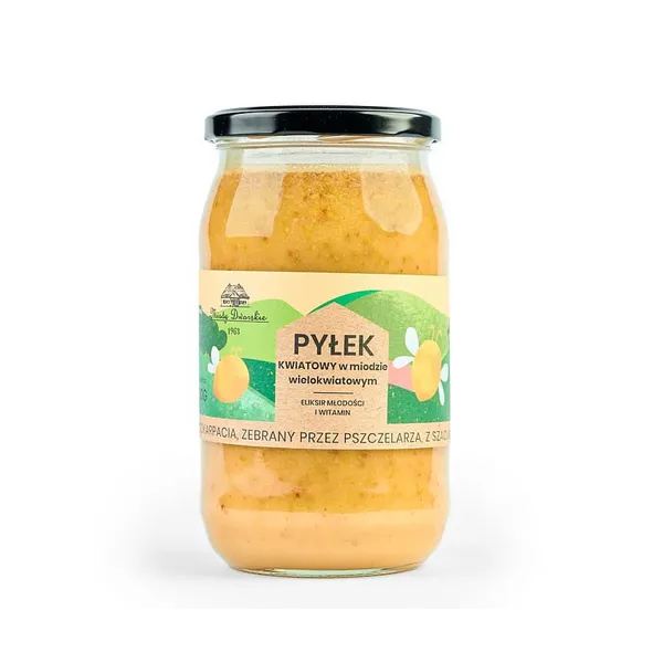 Miód z pyłkiem 1kg Miody Dworskie