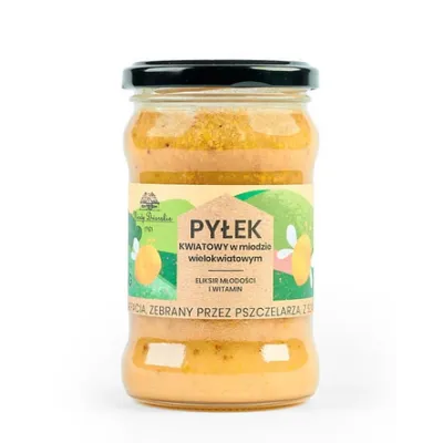 Miód z pyłkiem 400g Miody Dworskie