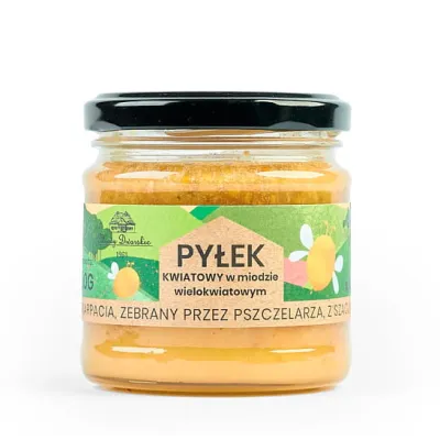 Miód z pyłkiem 250g Miody Dworskie