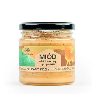 Miód z propolisem 250g Miody Dworskie