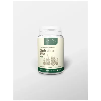 Spirulina Bio w tabletkach 500mg (ok 200szt) Nanga
