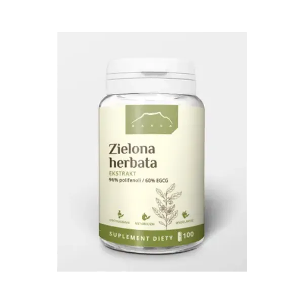 Zielona herbata ekstrakt 100kaps 400mg Nanga