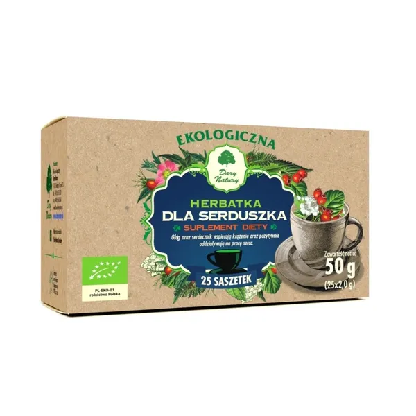 Herbatka dla serduszka eko 25x2g Dary Natury